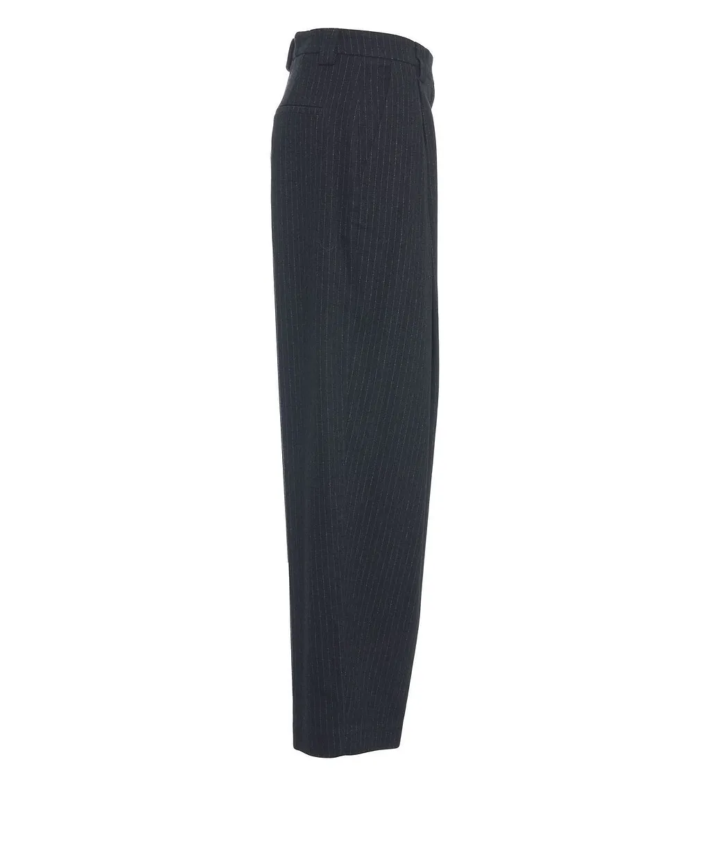 8Pm Marigold Straight-Leg Striped Pants