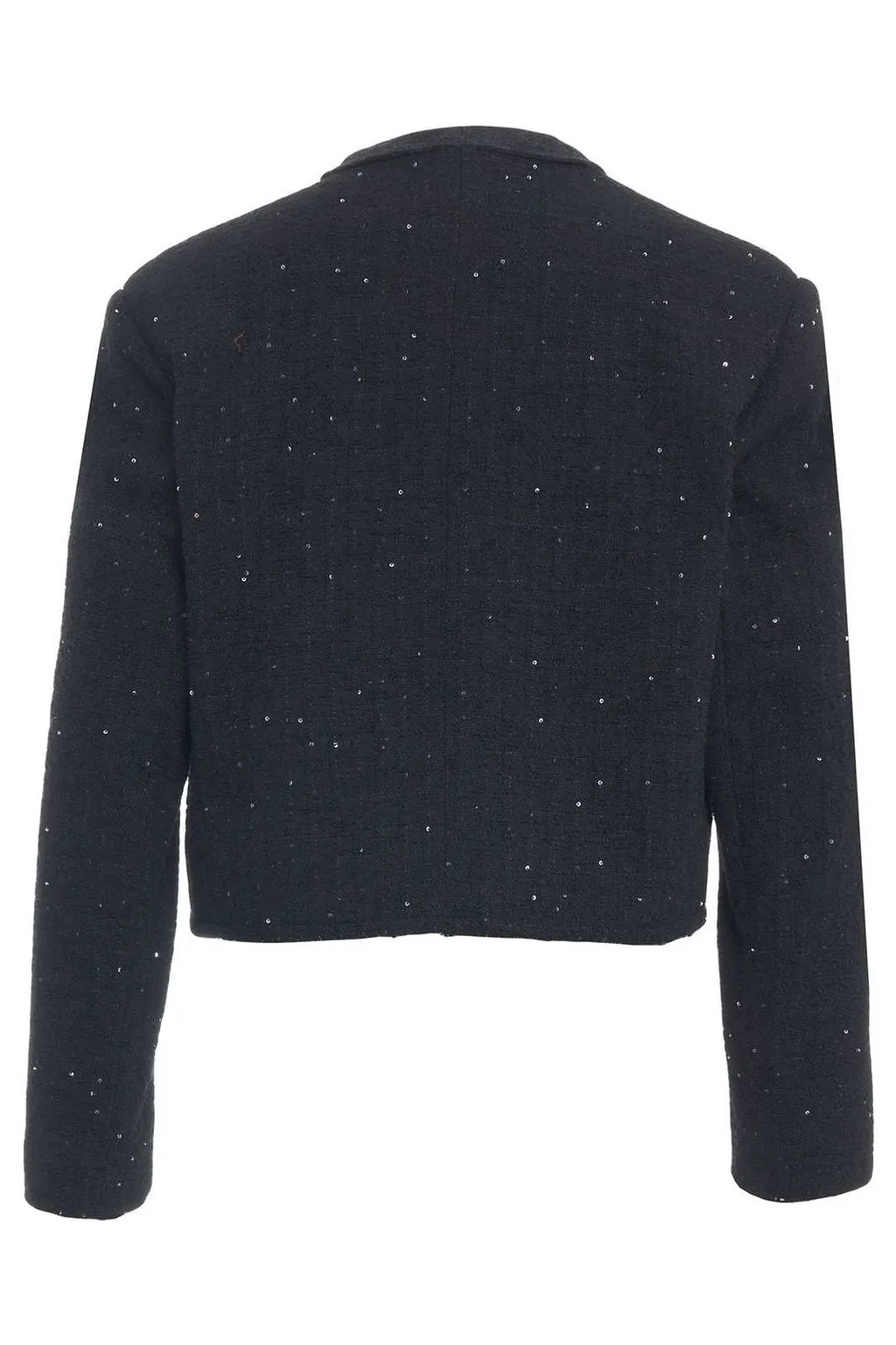 Monstera Single Breasted Embellished Cropped Blazer