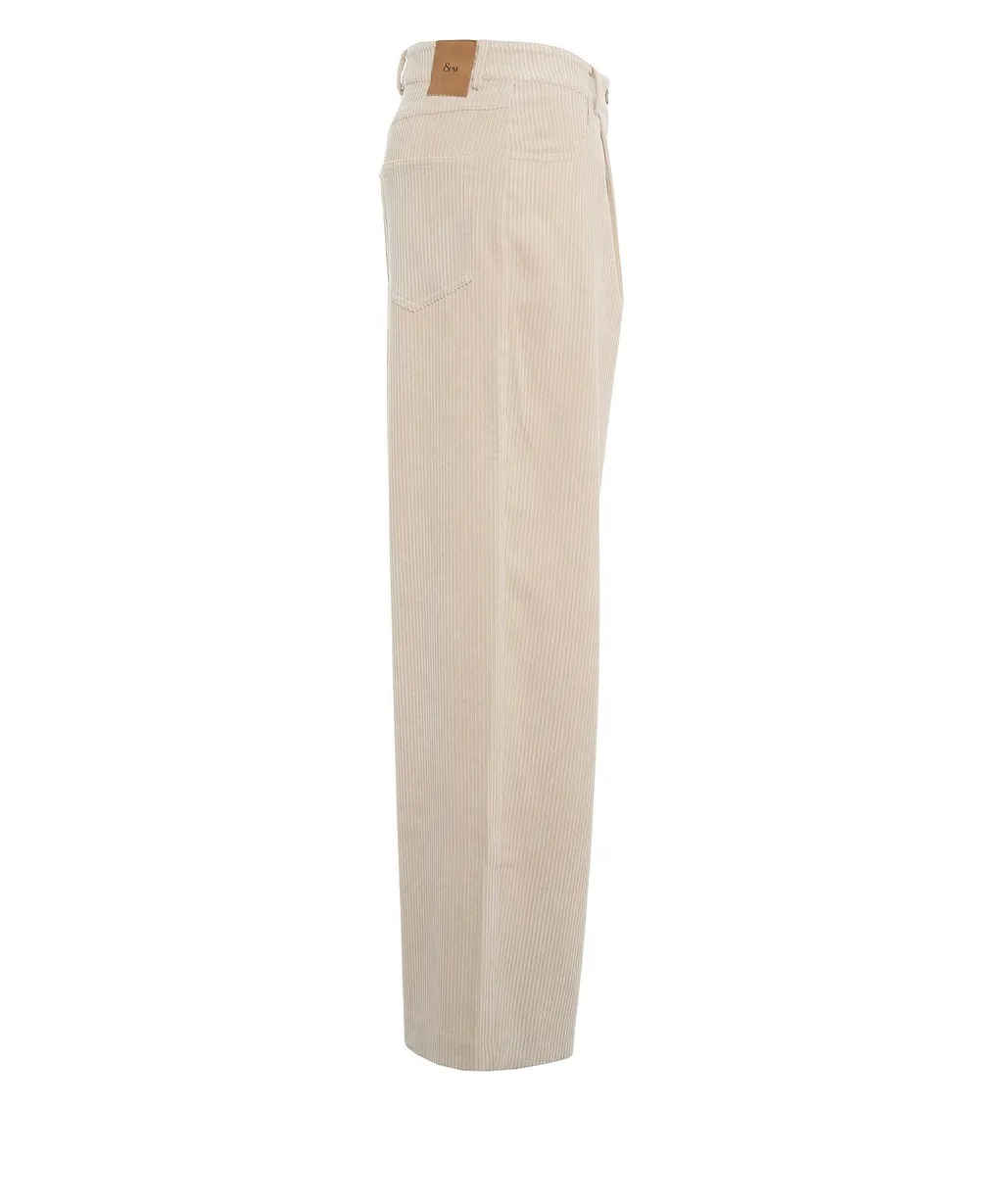 8Pm Straight-Leg Corduroy Pants