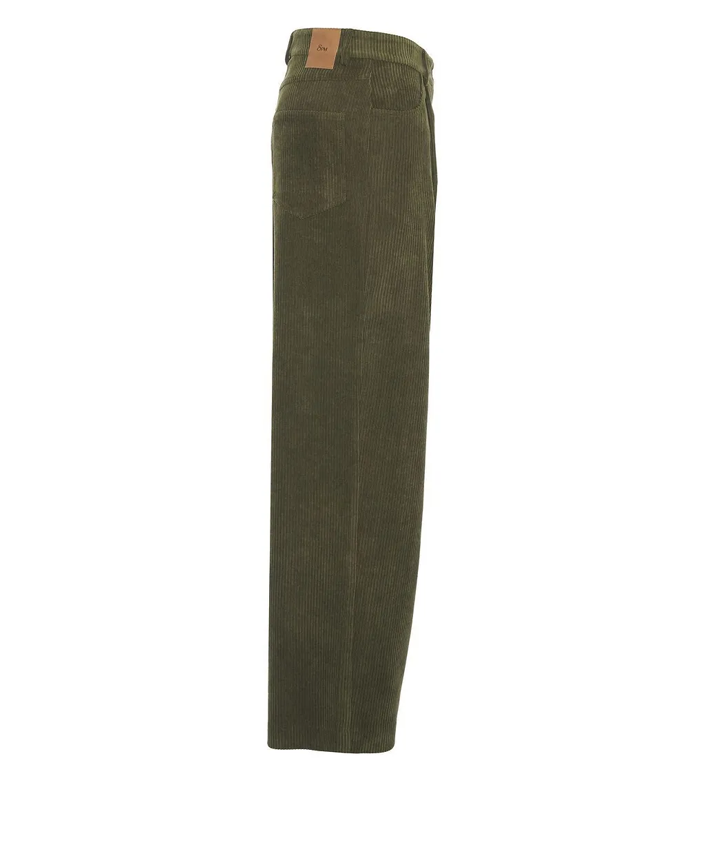 8Pm Straight-Leg Corduroy Pants