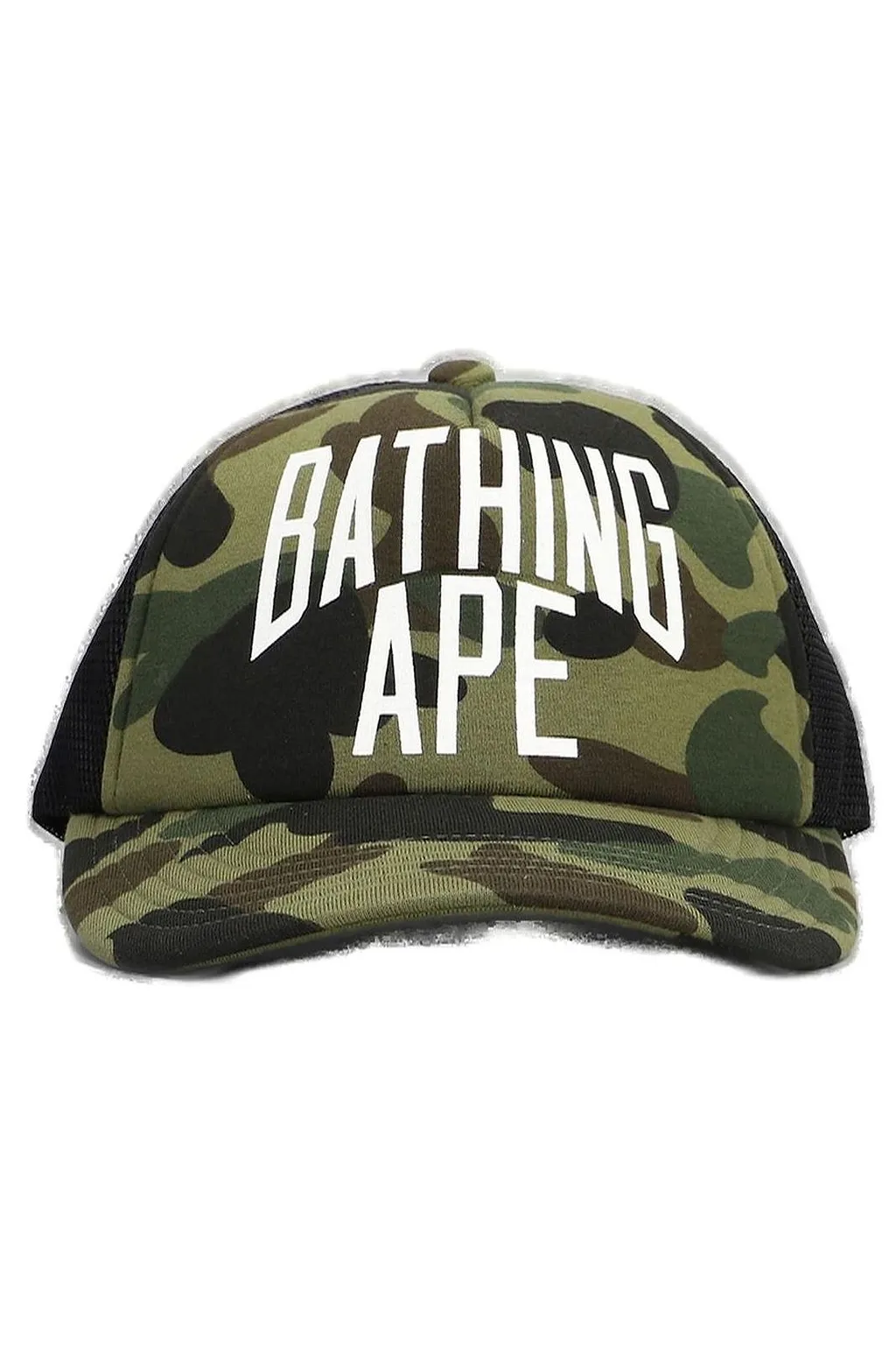 A Bathing Ape® 1St Camo Logo Printed Baseball Cap