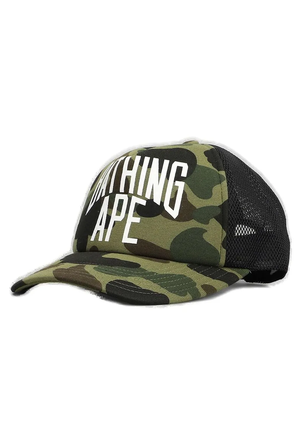 A Bathing Ape® 1St Camo Logo Printed Baseball Cap