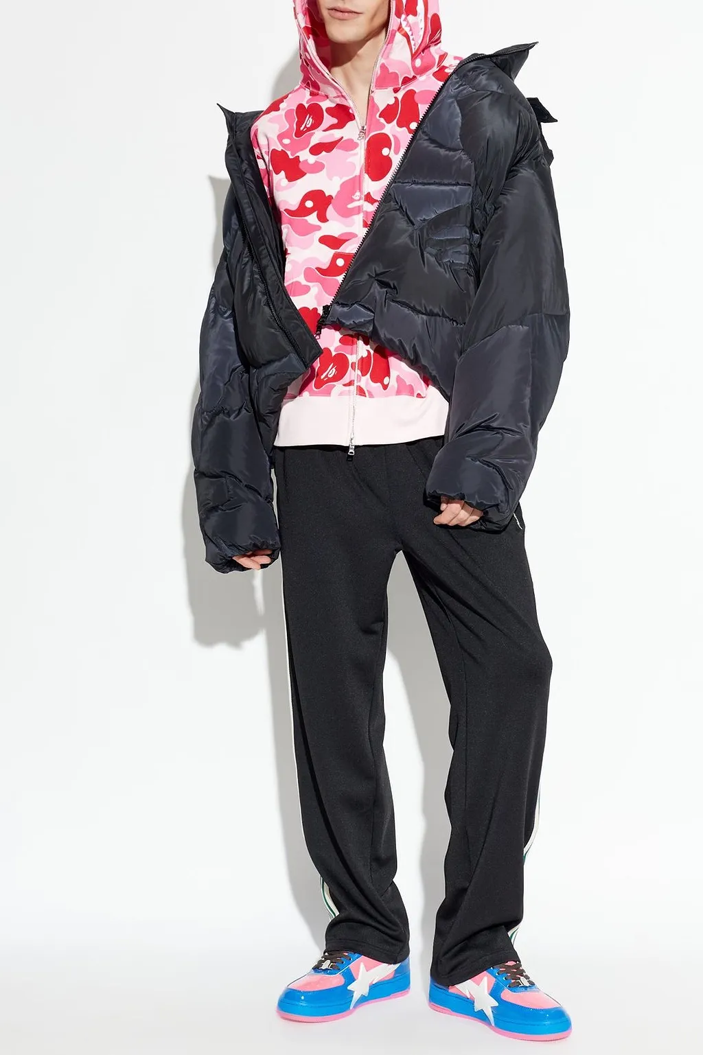 A Bathing Ape® Ape Head Camo Zip Hoodie