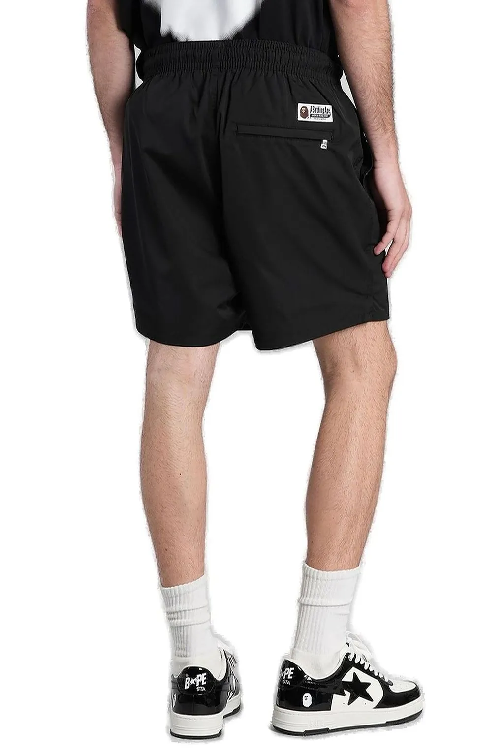 A Bathing Ape® Ape Head Logo Patch Track Shorts