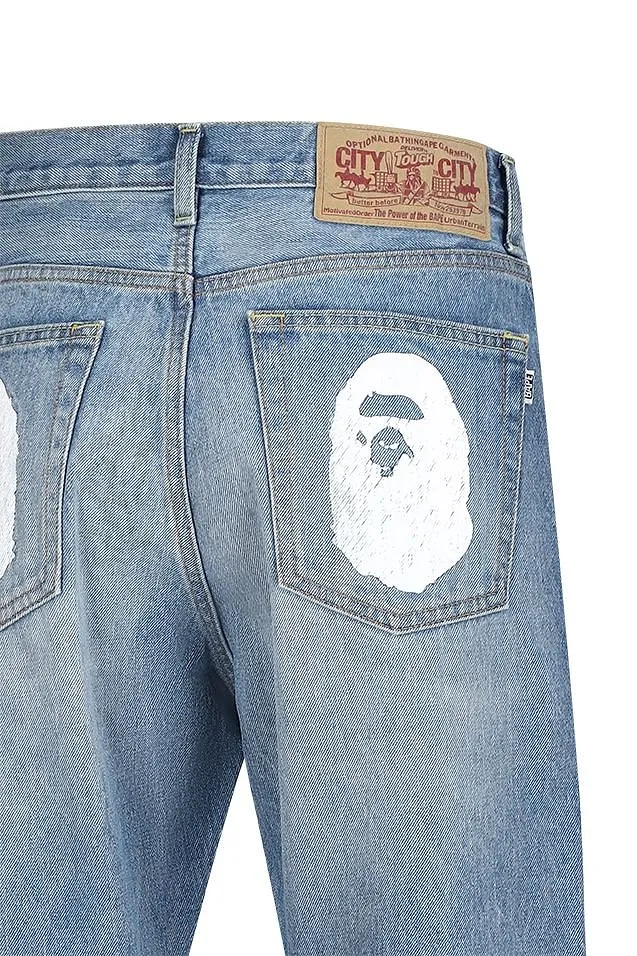 Ape Head Straight Leg Jeans