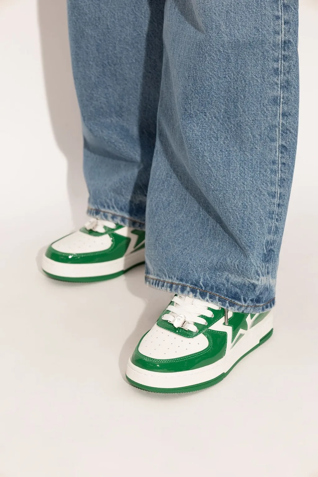 A Bathing Ape® Bape Sta Logo Low-Top Sneakers