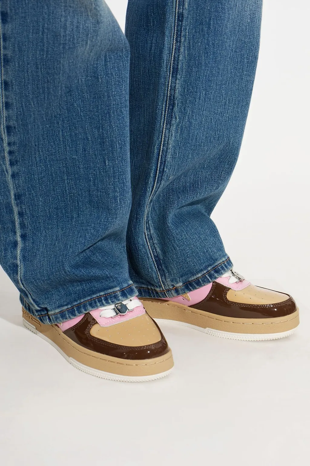 A Bathing Ape Bape Sta Logo Low-Top Sneakers