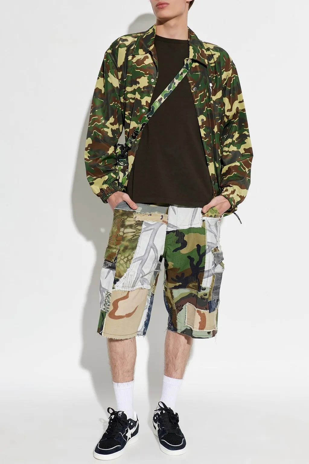 A Bathing Ape® Camo Print Coach Jacket