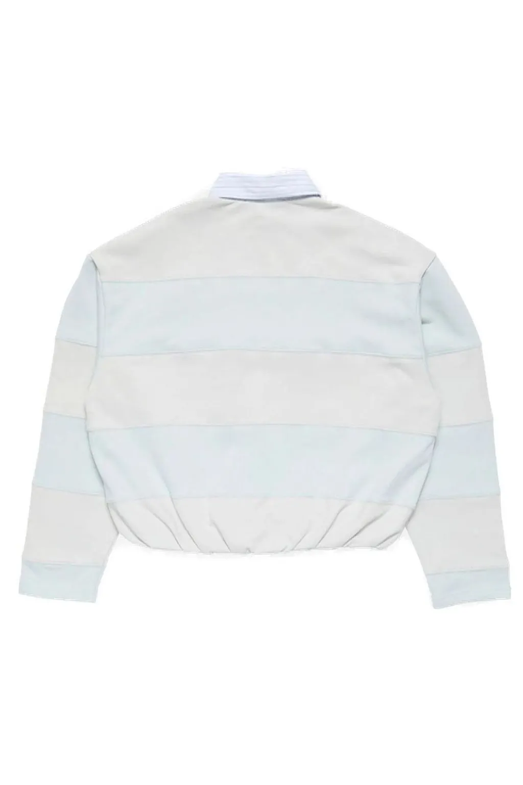 Acne Studios Striped Button Detailed Polo Sweatshirt