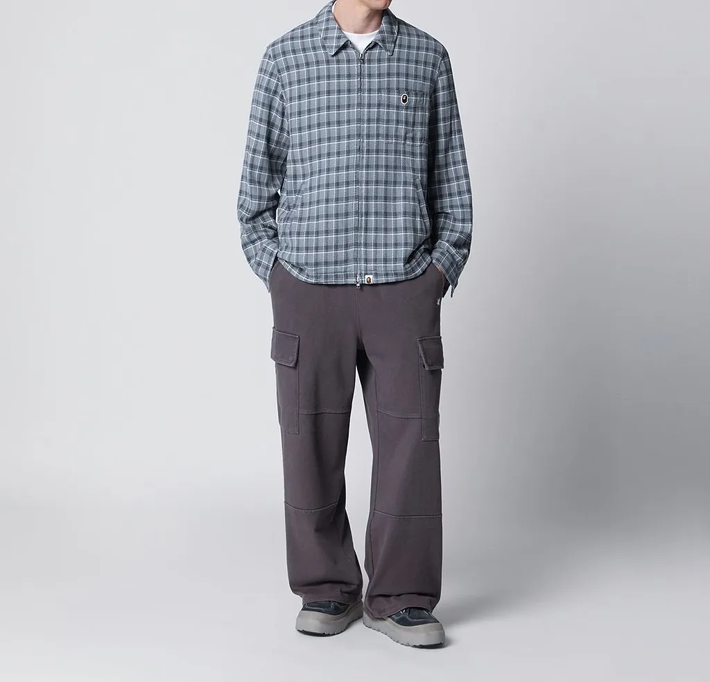 A Bathing Ape Checked Zip-Up Shirt