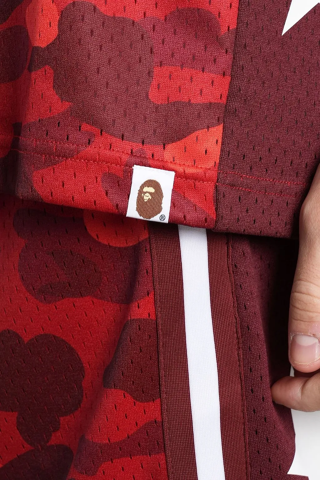 A Bathing Ape Camouflage-Print V-Neck Tank Top