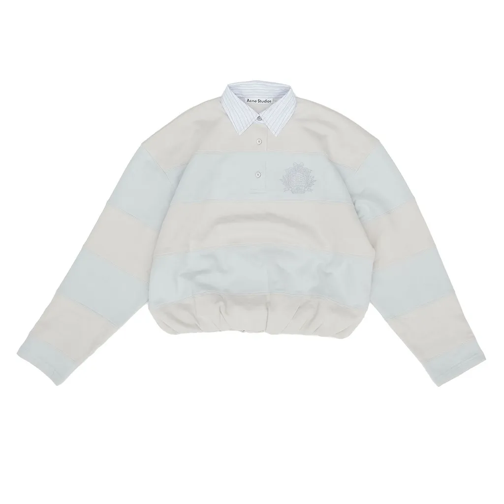 Acne Studios Striped Polo Sweatshirt
