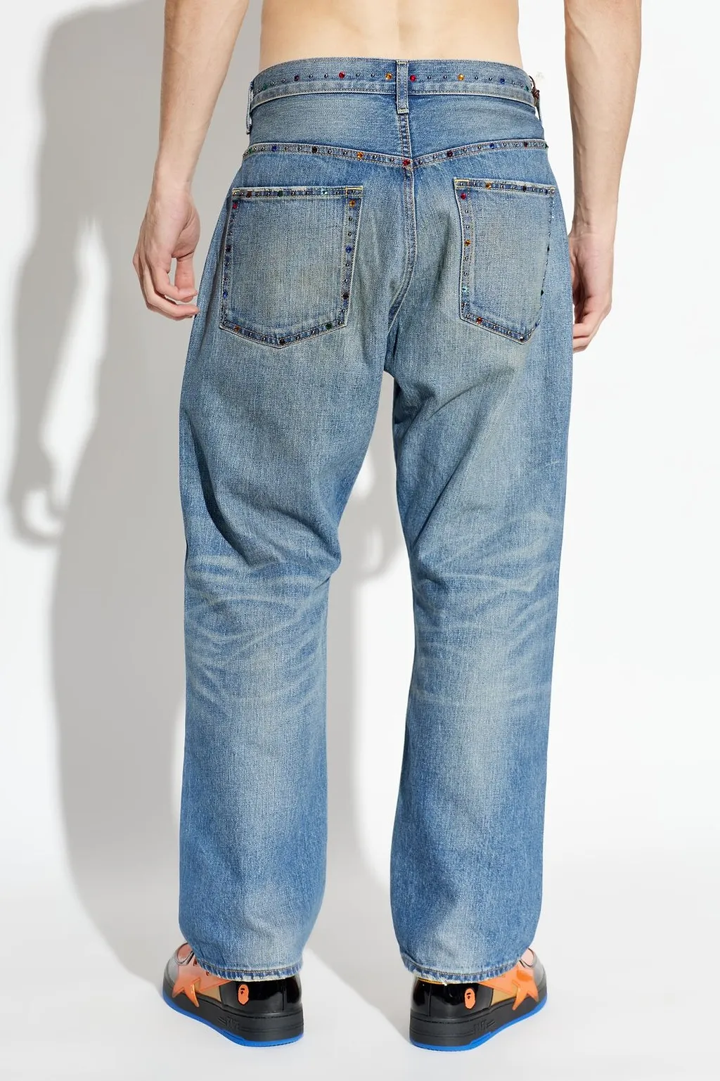 A Bathing Ape® Crystal AppliquÉD Jeans