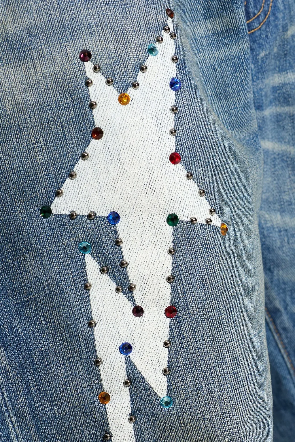 A Bathing Ape® Crystal AppliquÉD Jeans