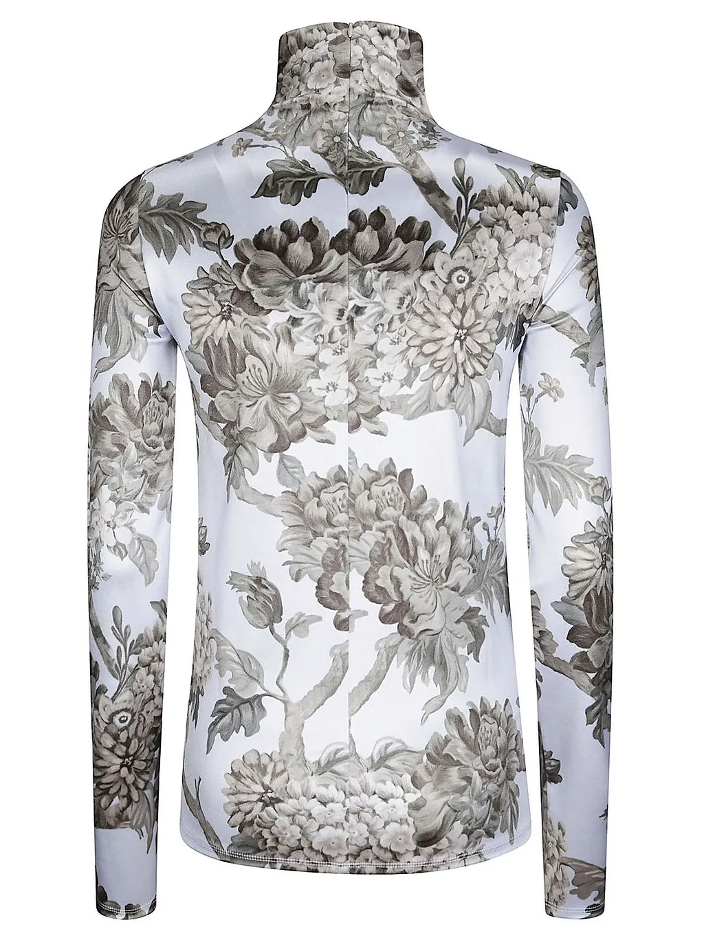 Acne Studios Turtleneck Floral Printed Top