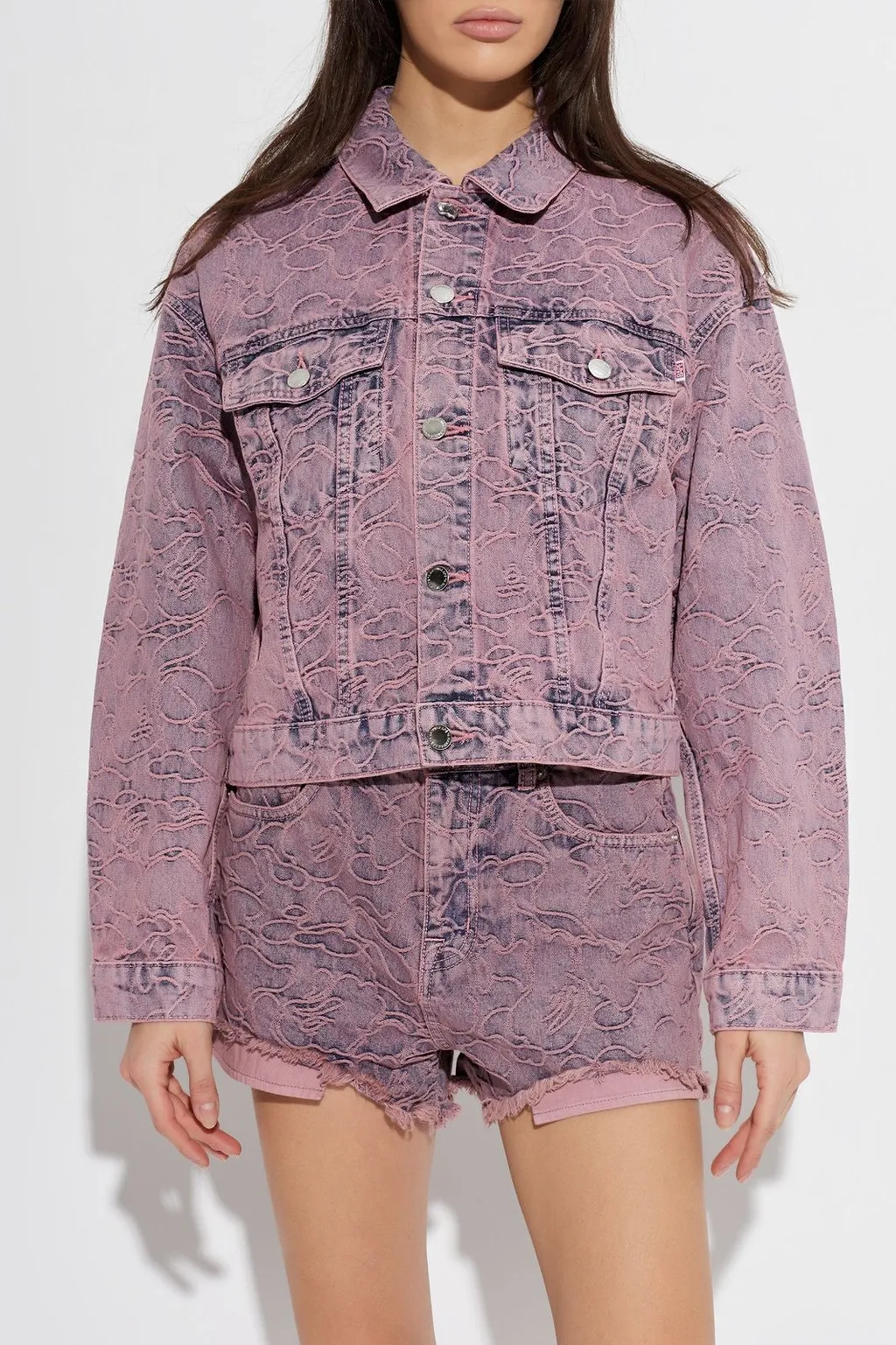 A Bathing Ape® Embroidered Denim Jacket