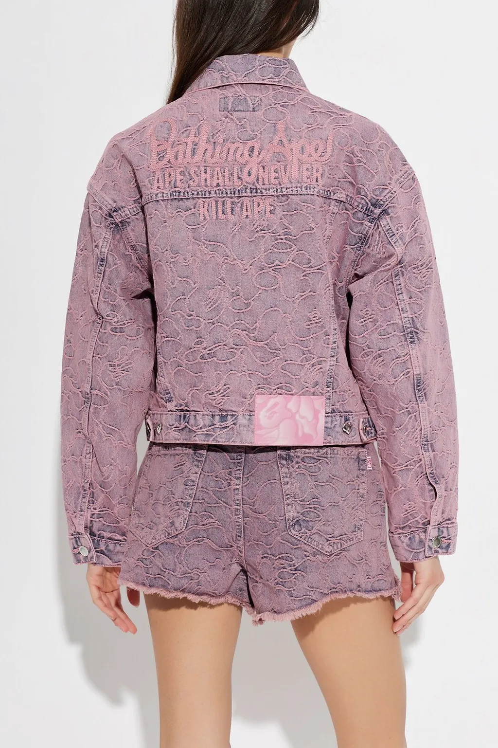 A Bathing Ape® Embroidered Denim Jacket