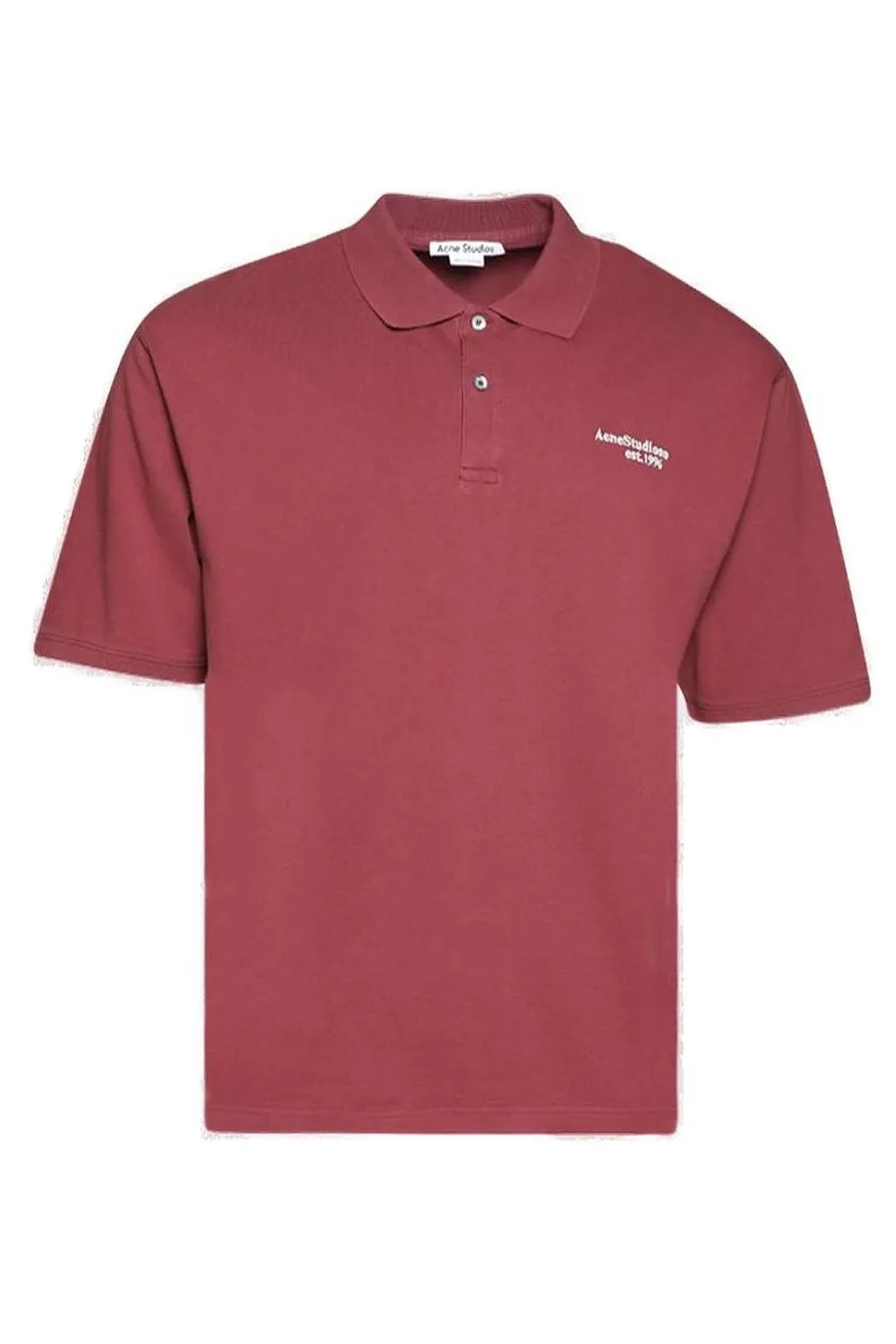 Acne Studios Washed Logo Polo Shirt