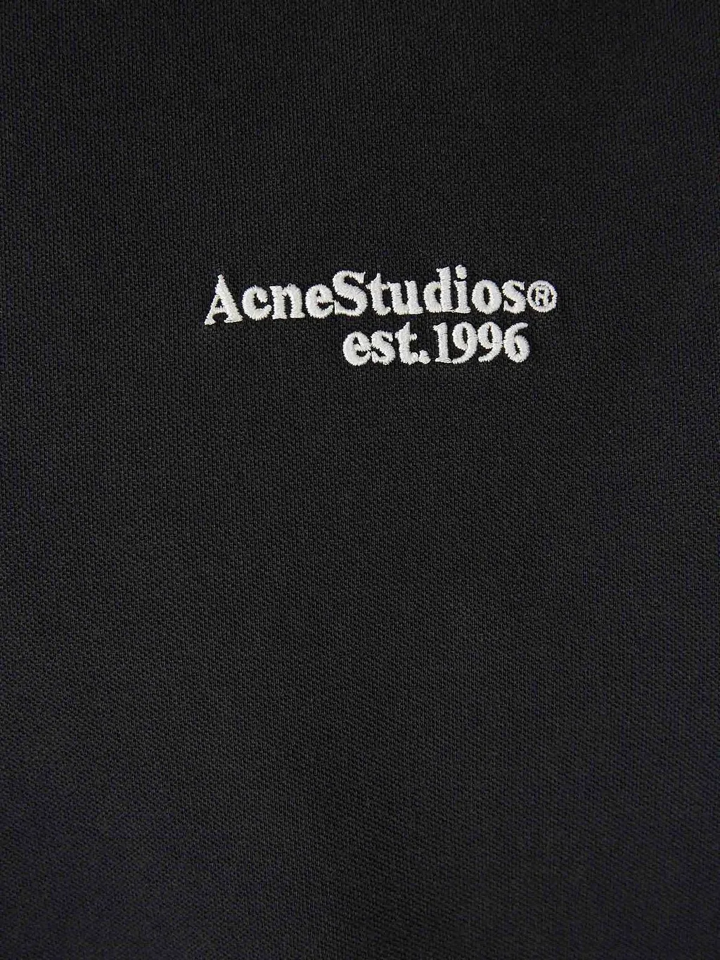 Acne Studios Washed Logo Polo Shirt