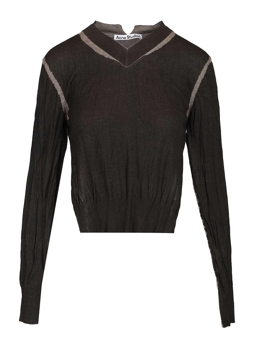 Acne Studios Wrinkled V-Neck Jumper