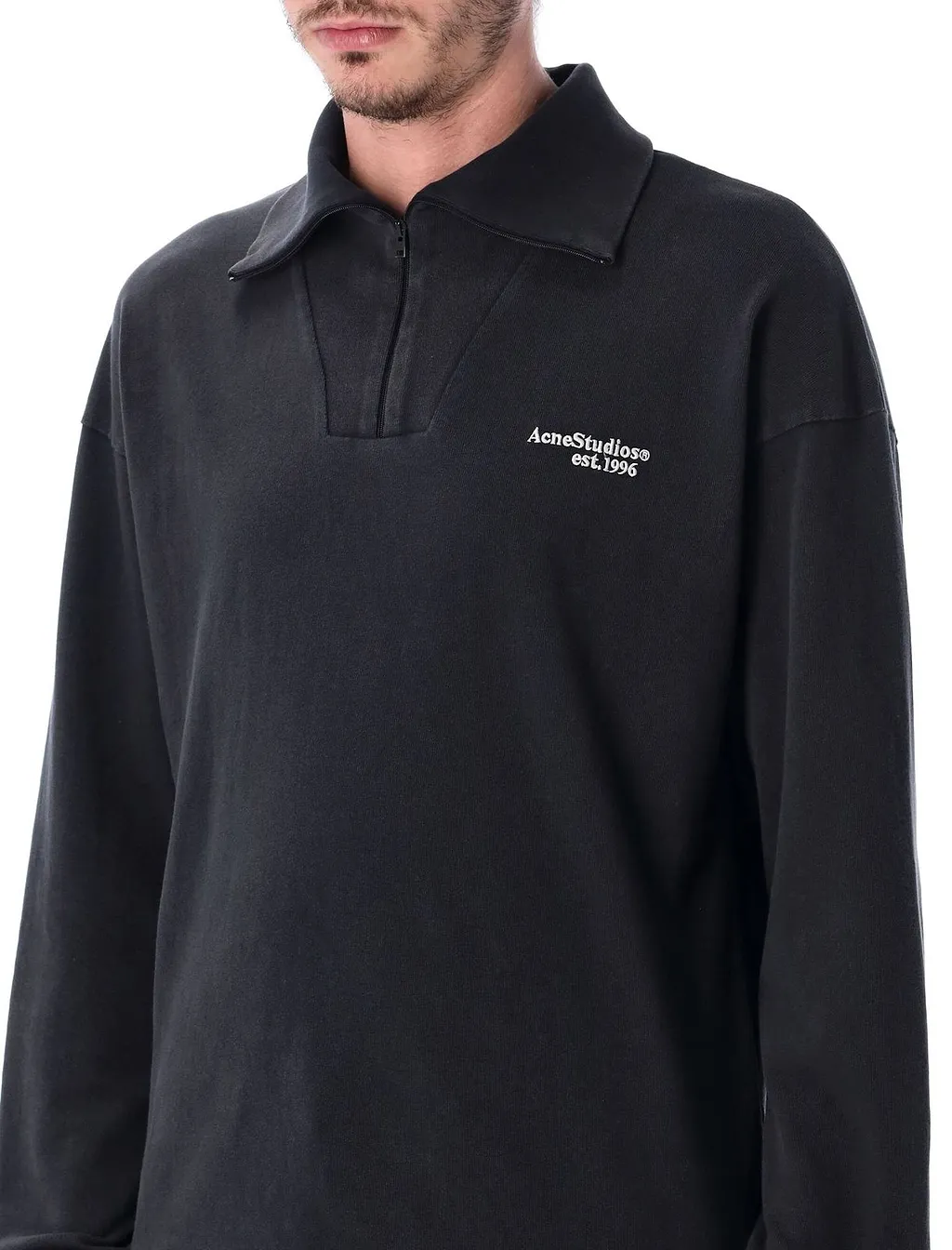 Acne Studios Half-Zip Logo Sweatshirt