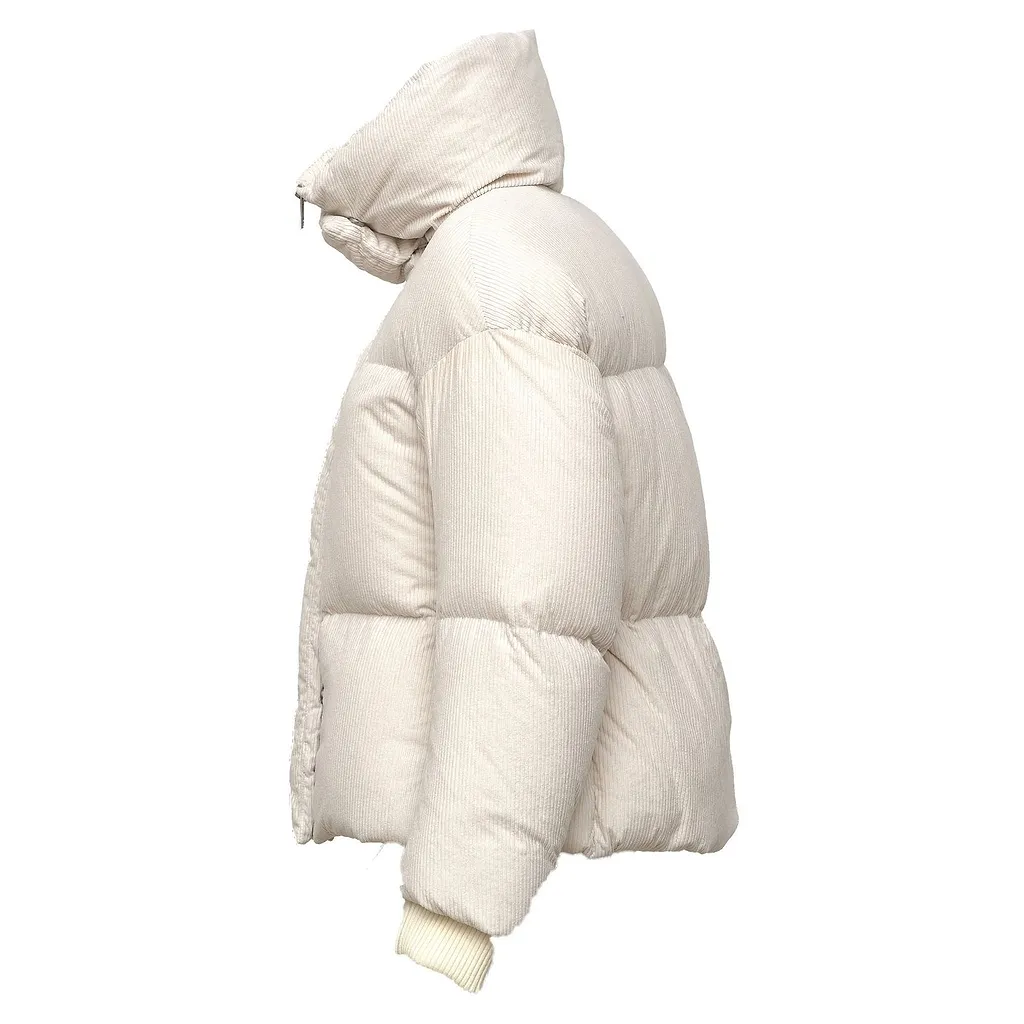 Add Corduroy High-Neck Down Jacket