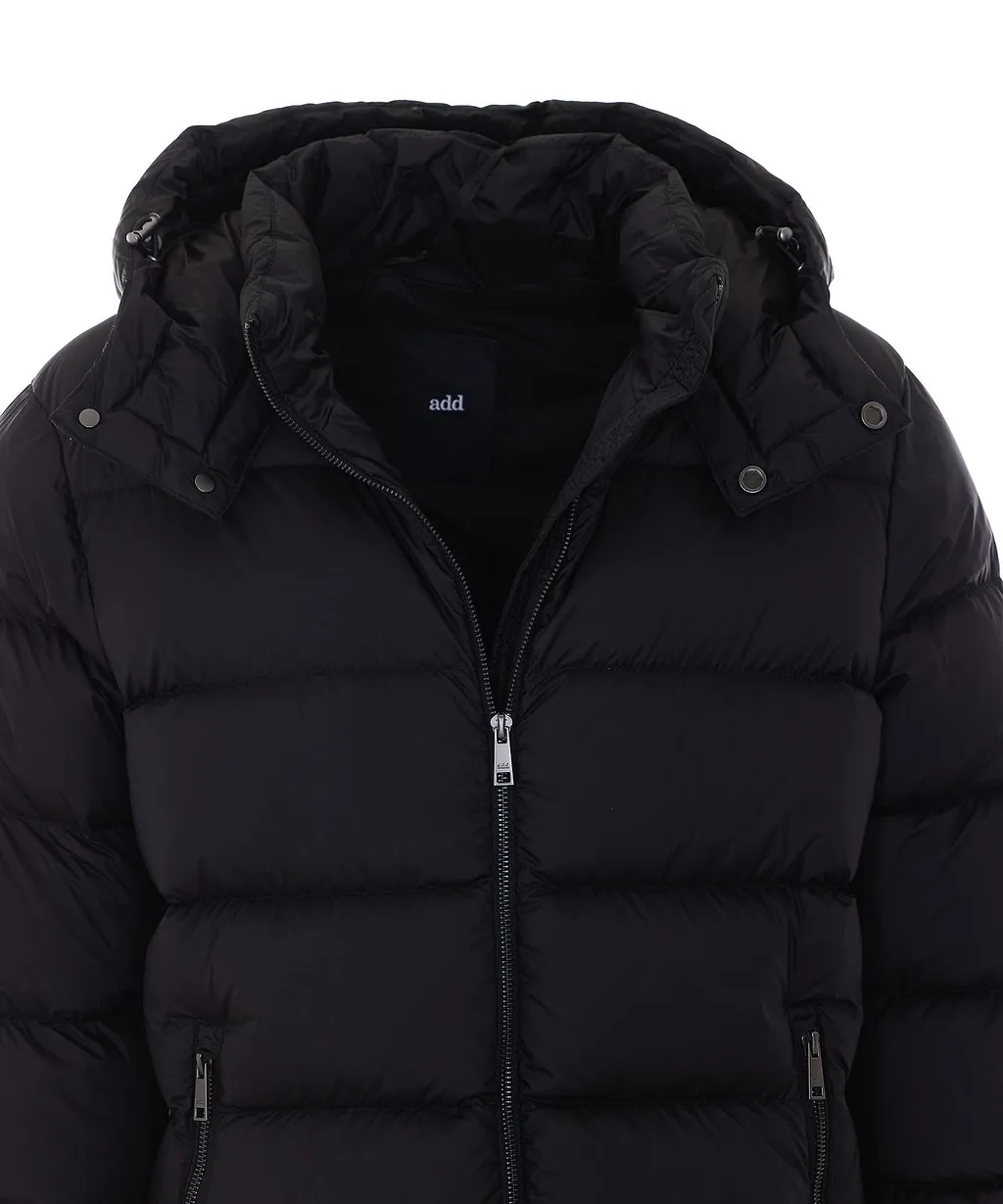 Add Hooded Cocoon Down Jacket