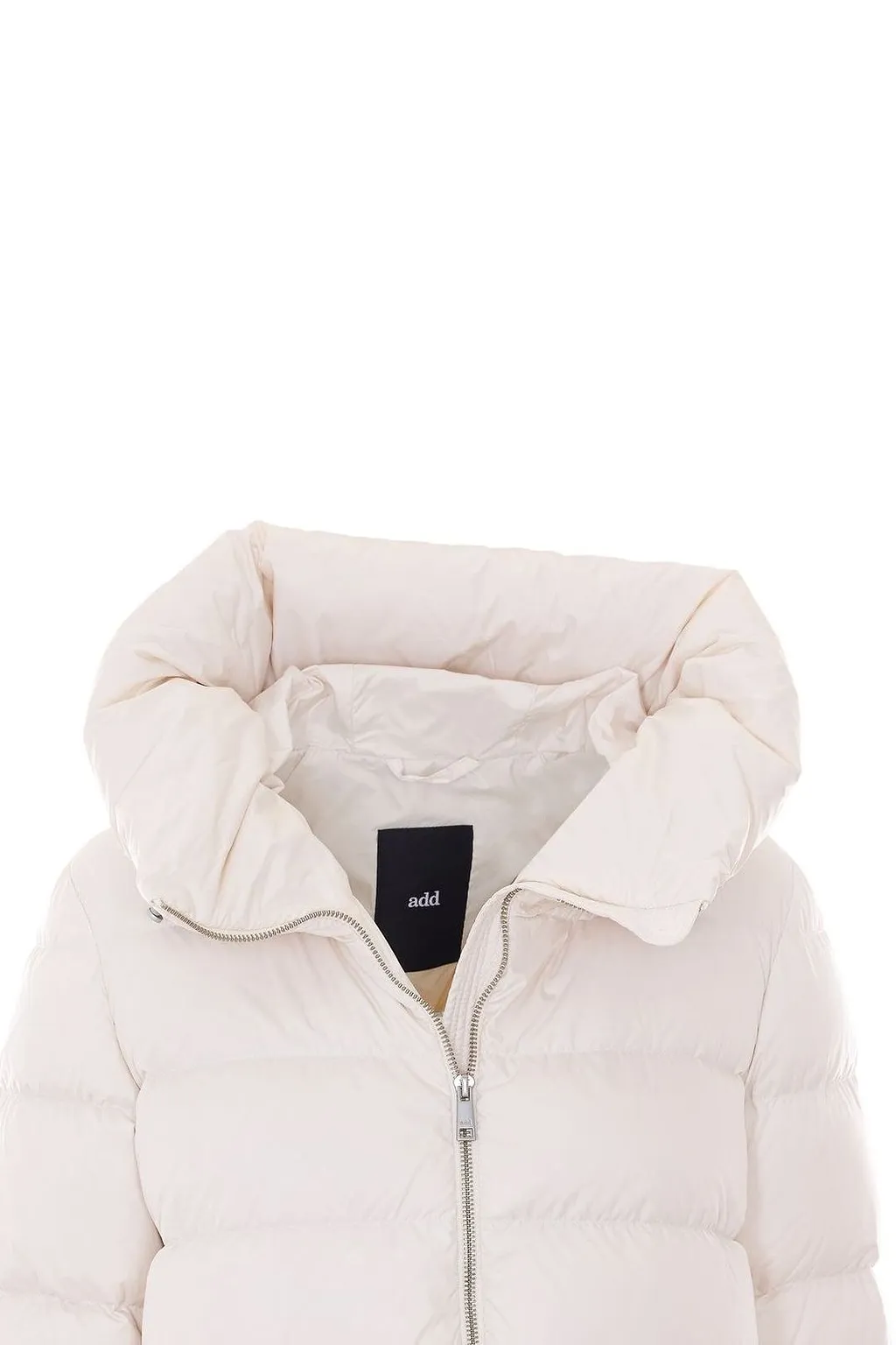 Add Hooded Cocoon Down Jacket