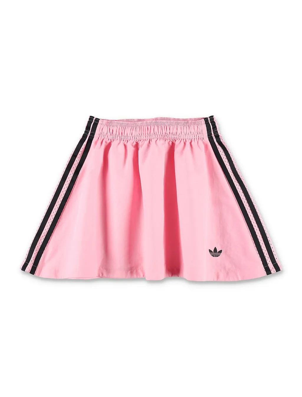 Kids Logo Embroidered Striped Mini Skirt