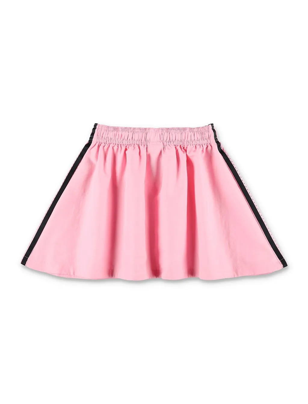 Kids Logo Embroidered Striped Mini Skirt