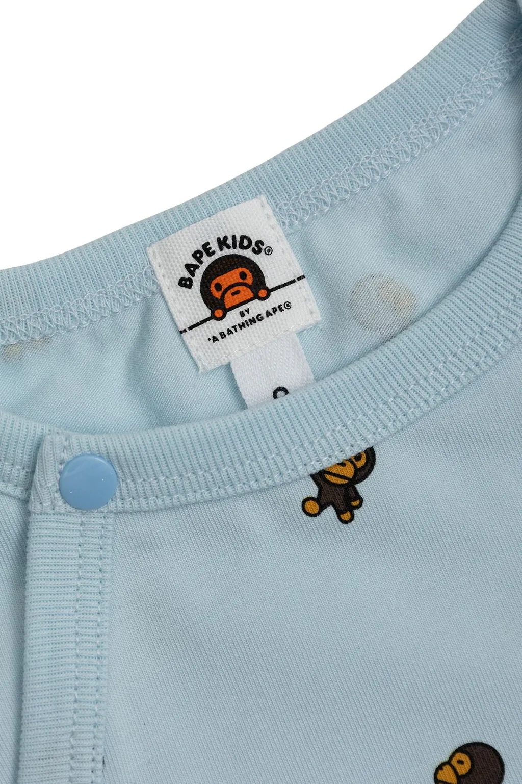 A Bathing Ape® Kids Printed Long Sleeve Bodysuit