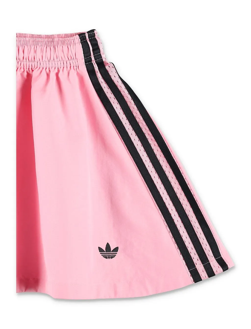 Kids Logo Embroidered Striped Mini Skirt
