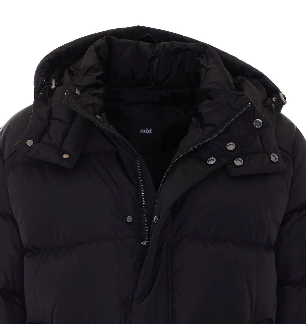 Add Hooded Padded Down Jacket