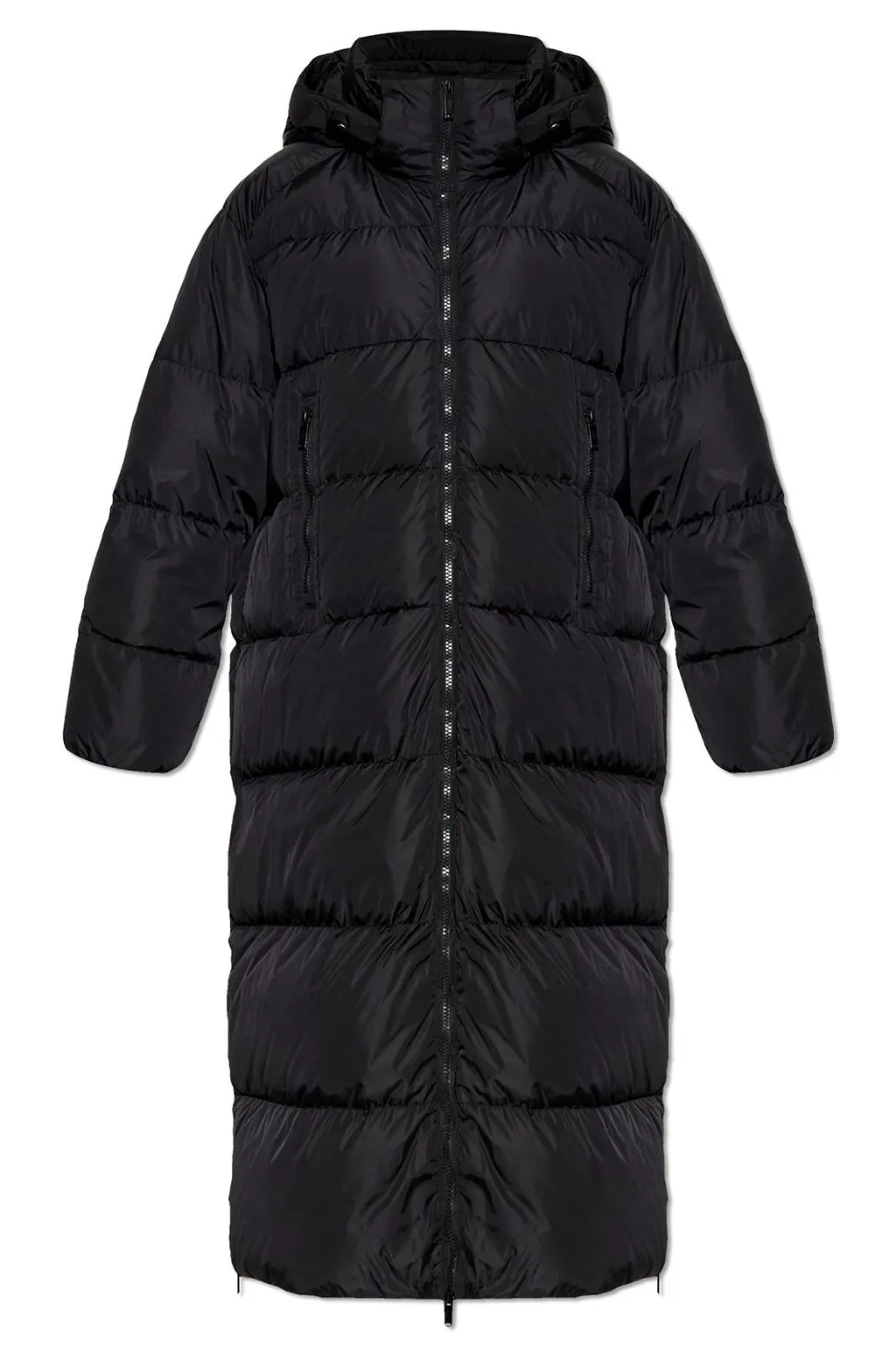 Add Hooded Long Down Jacket