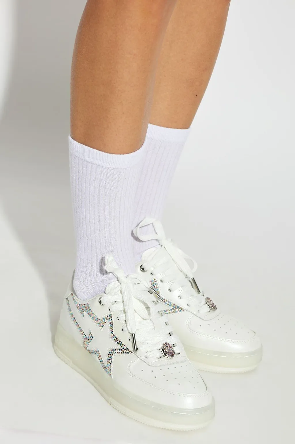 A Bathing Ape® Logo-Detail Low-Top Sneakers