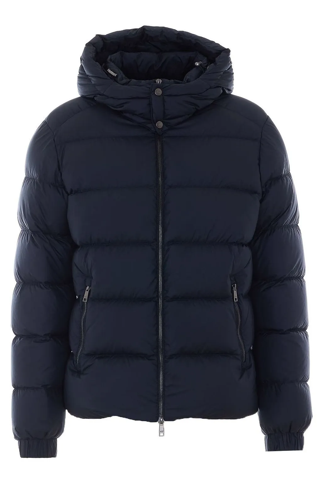 Add Hooded Zip-Up Down Jacket