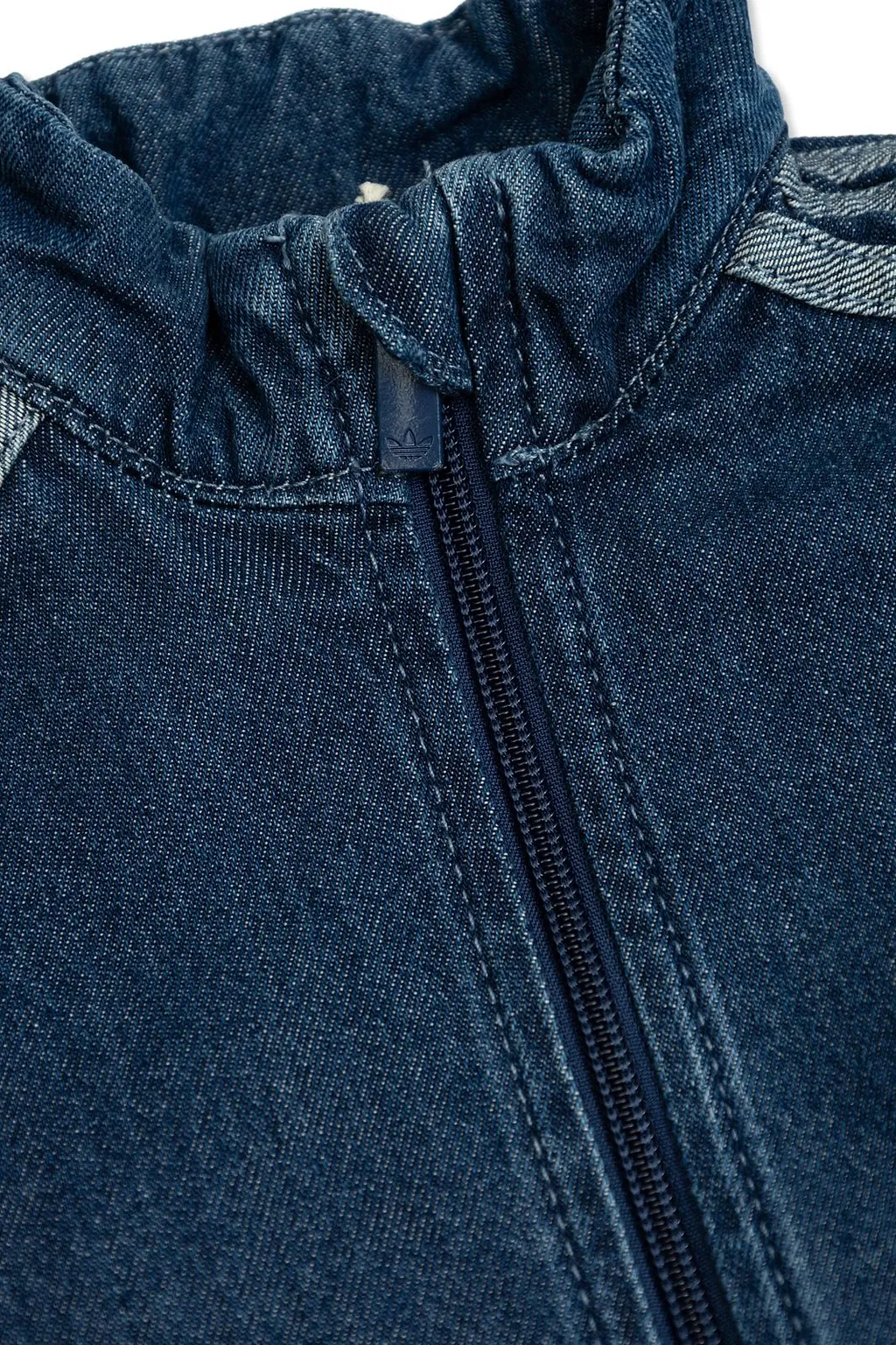 Adidas Kids Zip-Up High Neck Denim Jacket
