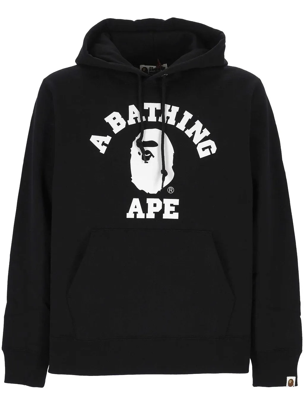 A Bathing Ape Logo Printed Drawstring Hoodie