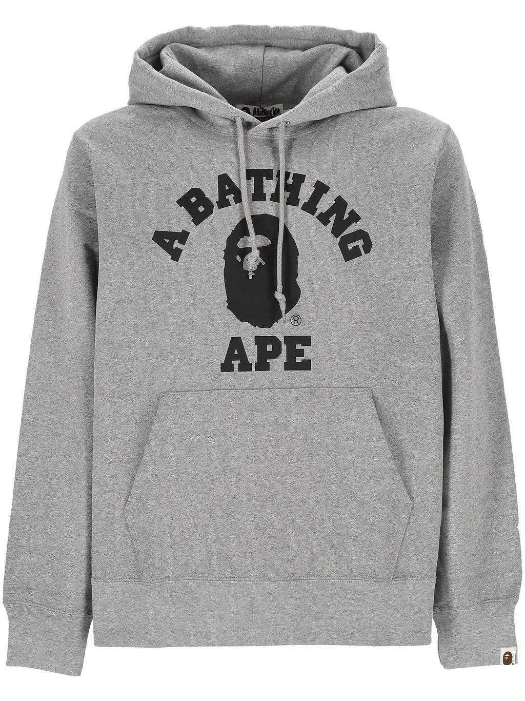 A Bathing Ape Logo Printed Drawstring Hoodie