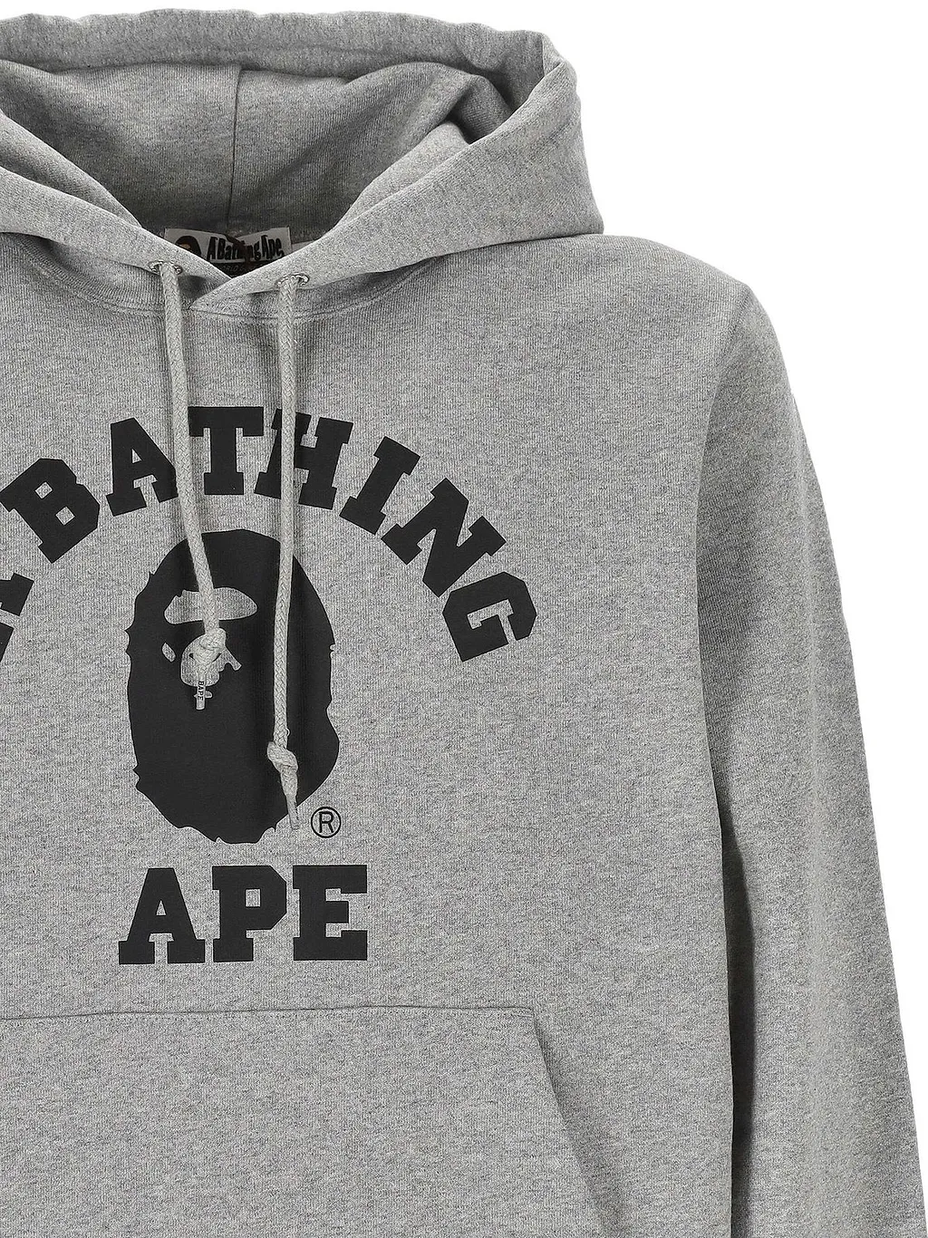 A Bathing Ape Logo Printed Drawstring Hoodie
