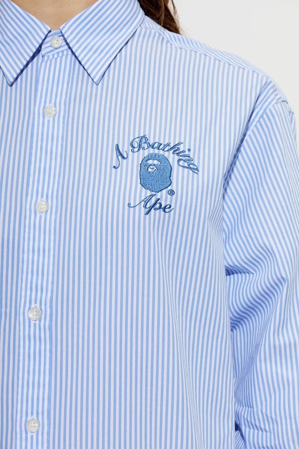 A Bathing Ape® Logo Stripe Shirt