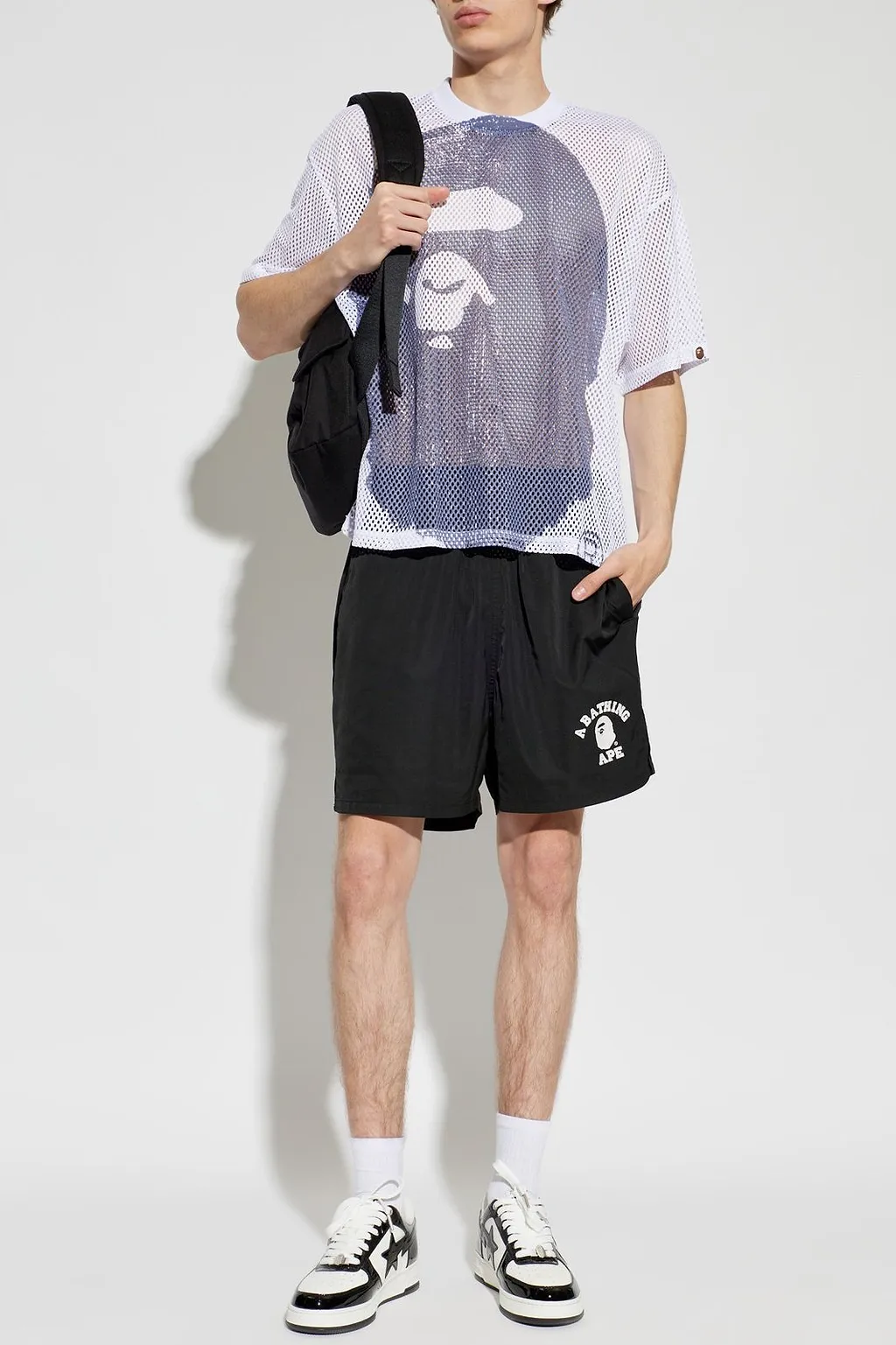 A Bathing Ape® Mesh Ape-Head T-Shirt