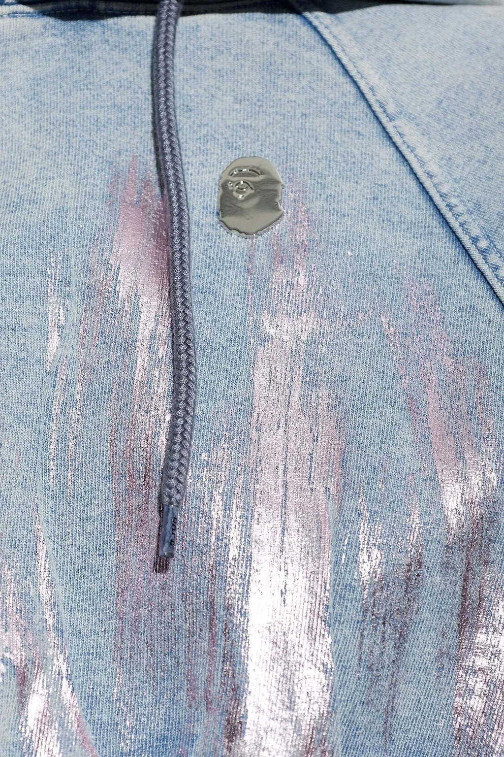 A Bathing Ape® Metallic Cropped Hoodie