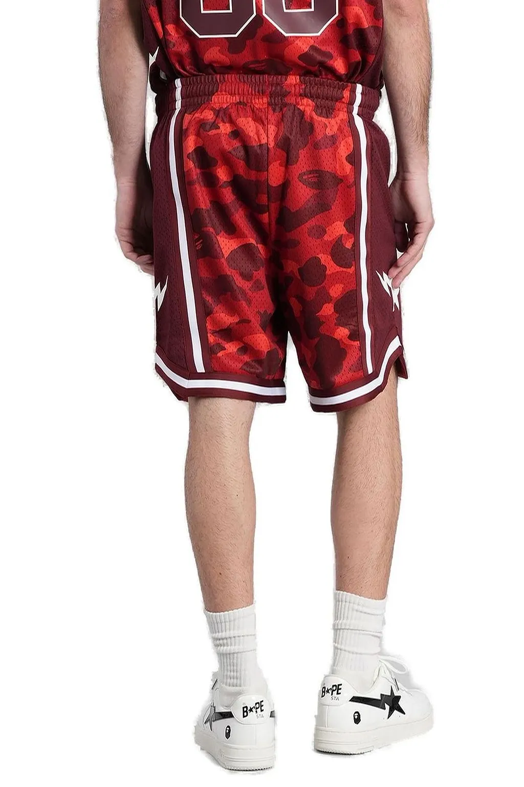 A Bathing Ape® Side Striped Abc Camo Sta Shorts