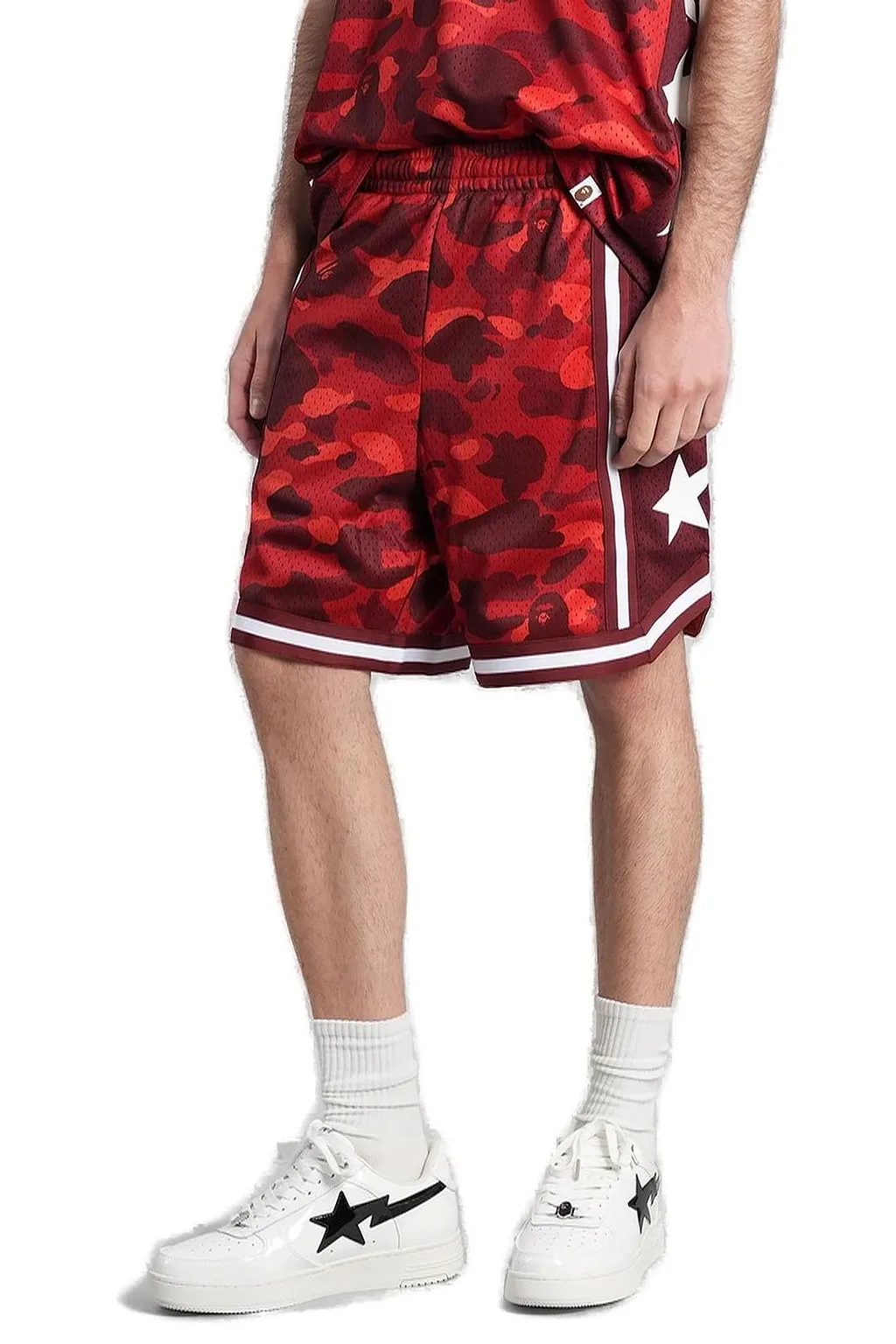 A Bathing Ape® Side Striped Abc Camo Sta Shorts