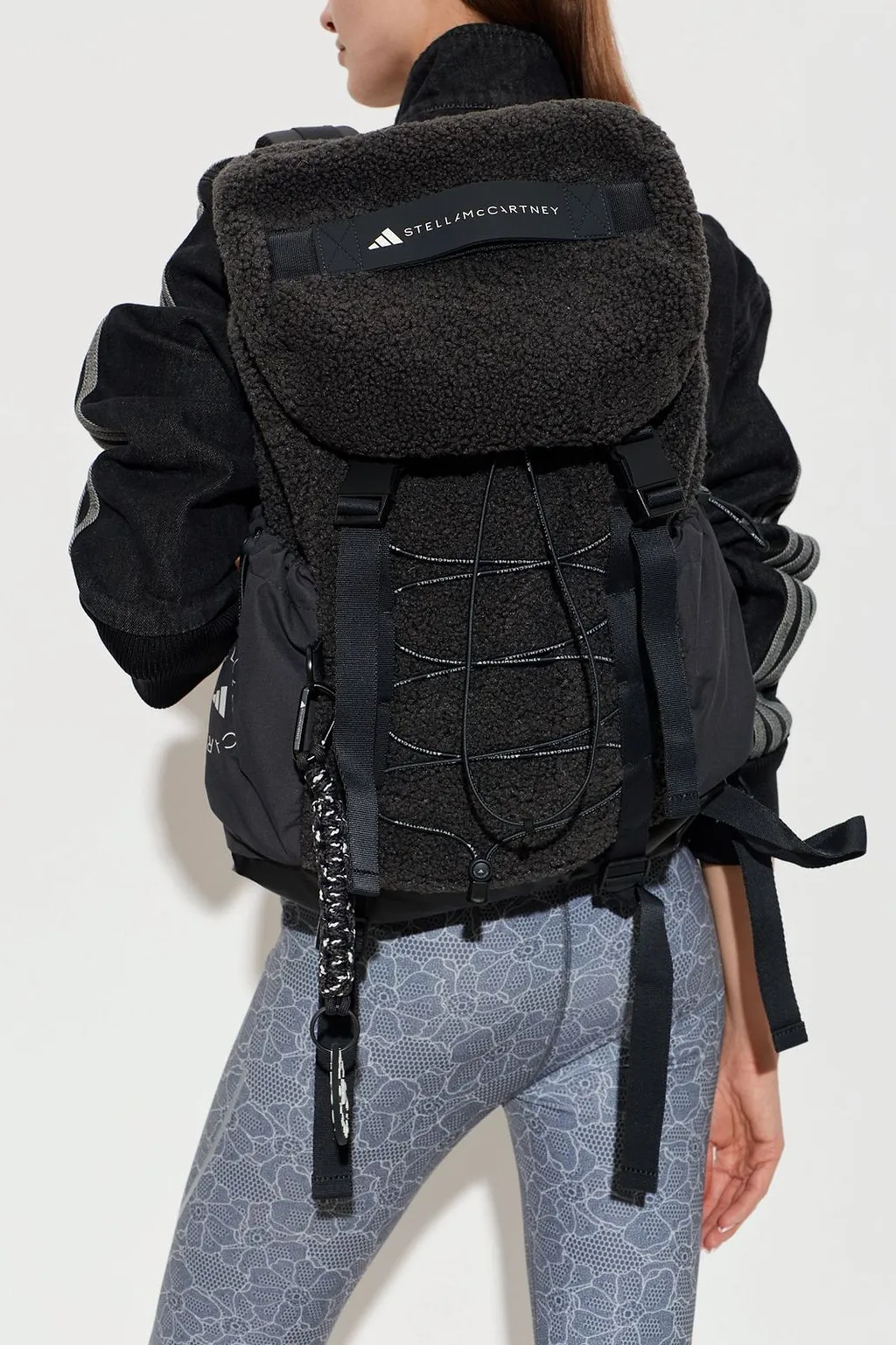 Adidas By Stella Mccartney Fleece Logo Backpack