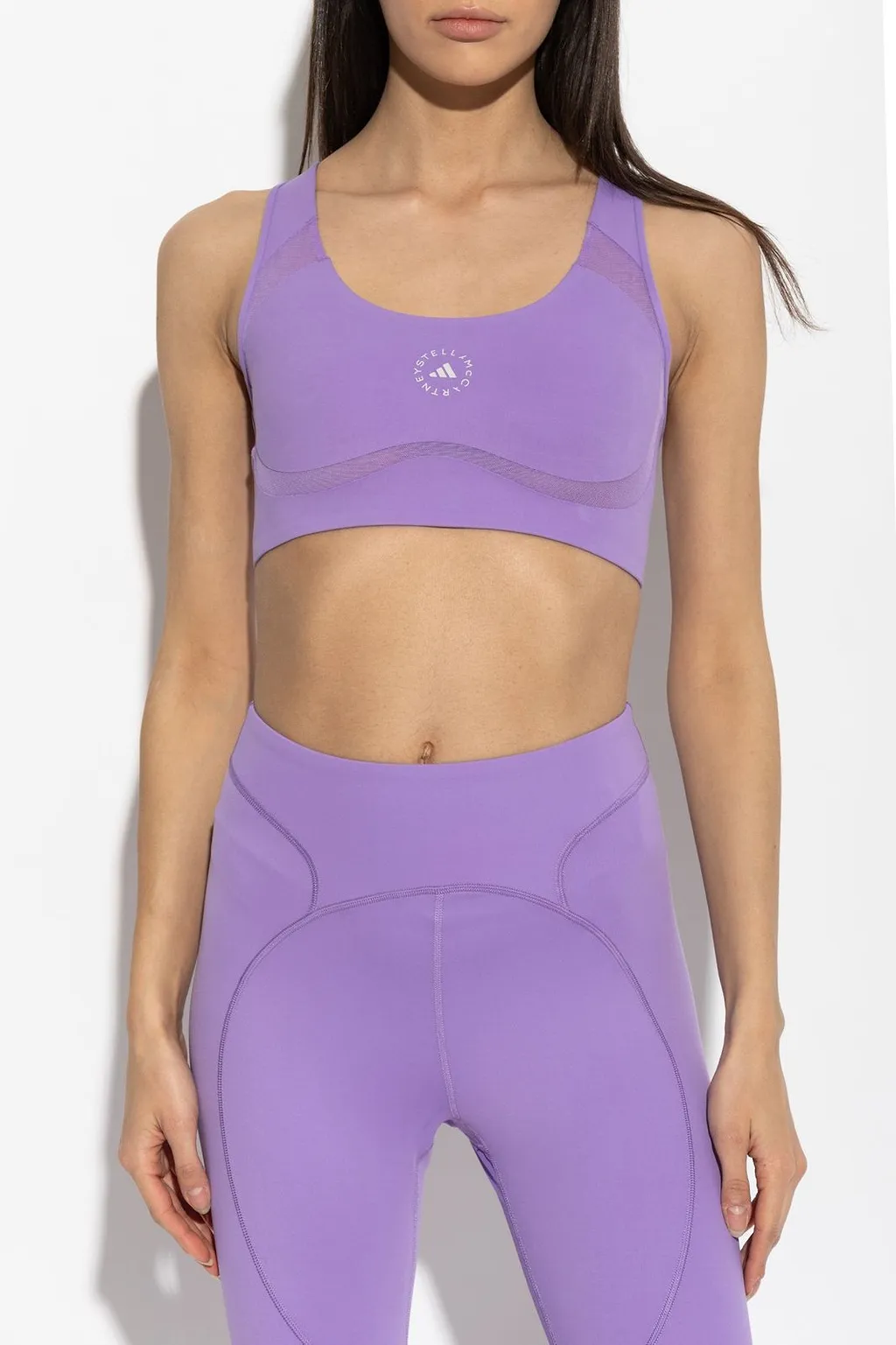 Adidas By Stella Mccartney Logo Printed Training Bra