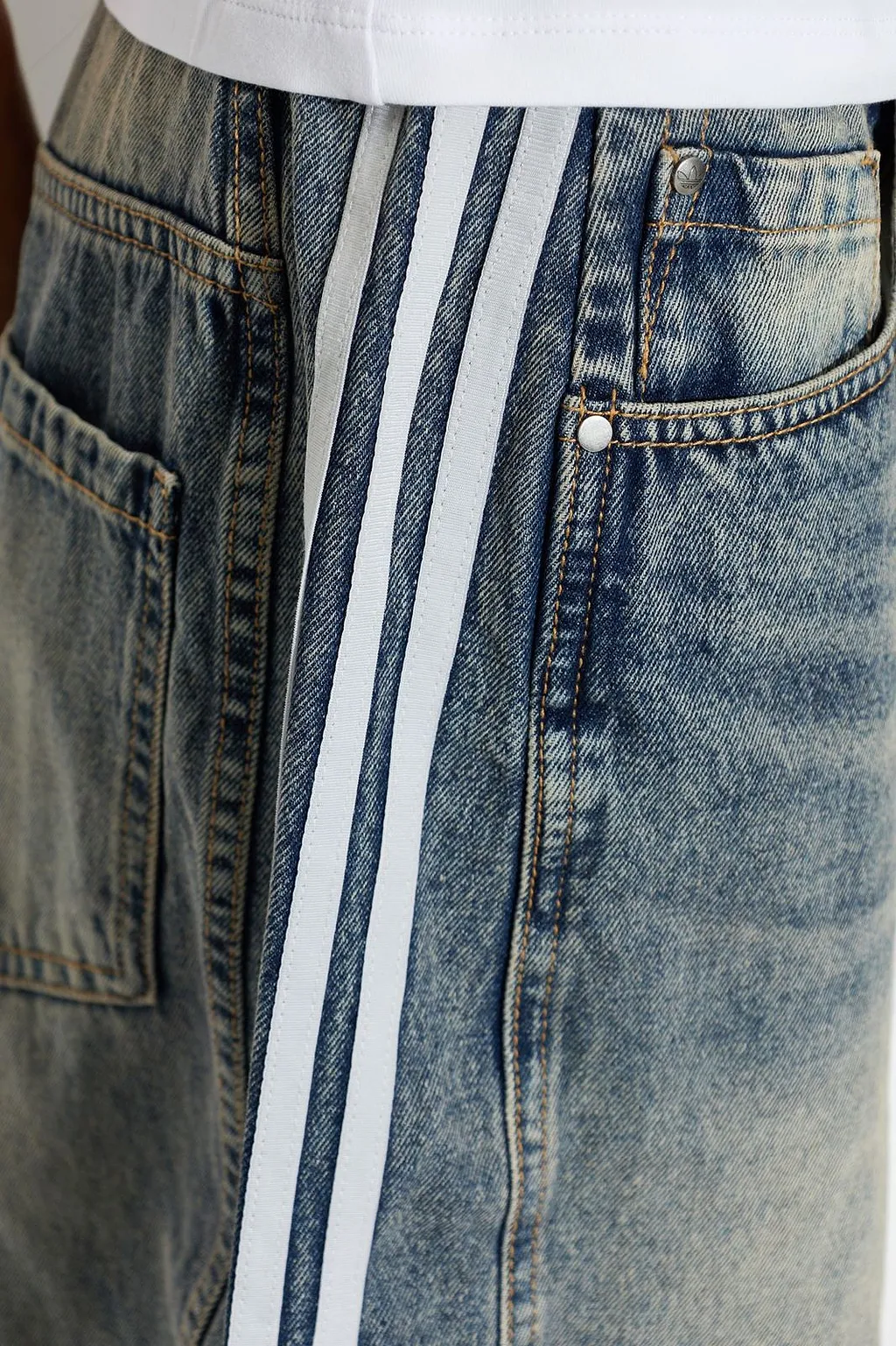 Adidas Originals Panelled Three-Stripe Jeans