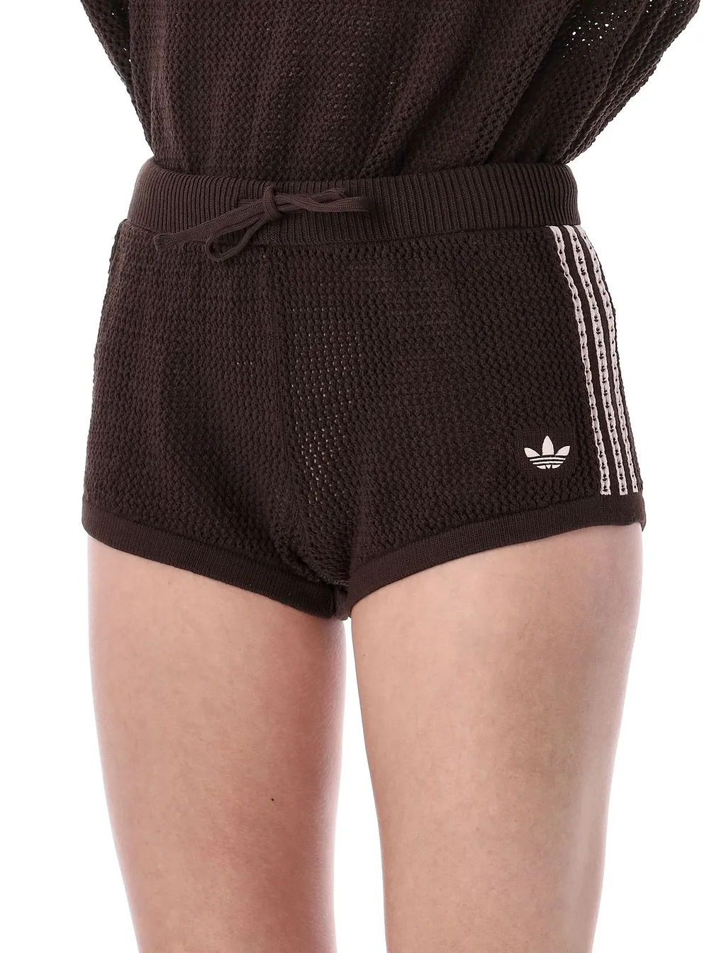 Adidas Originals Crochet Knit Drawstring Shorts