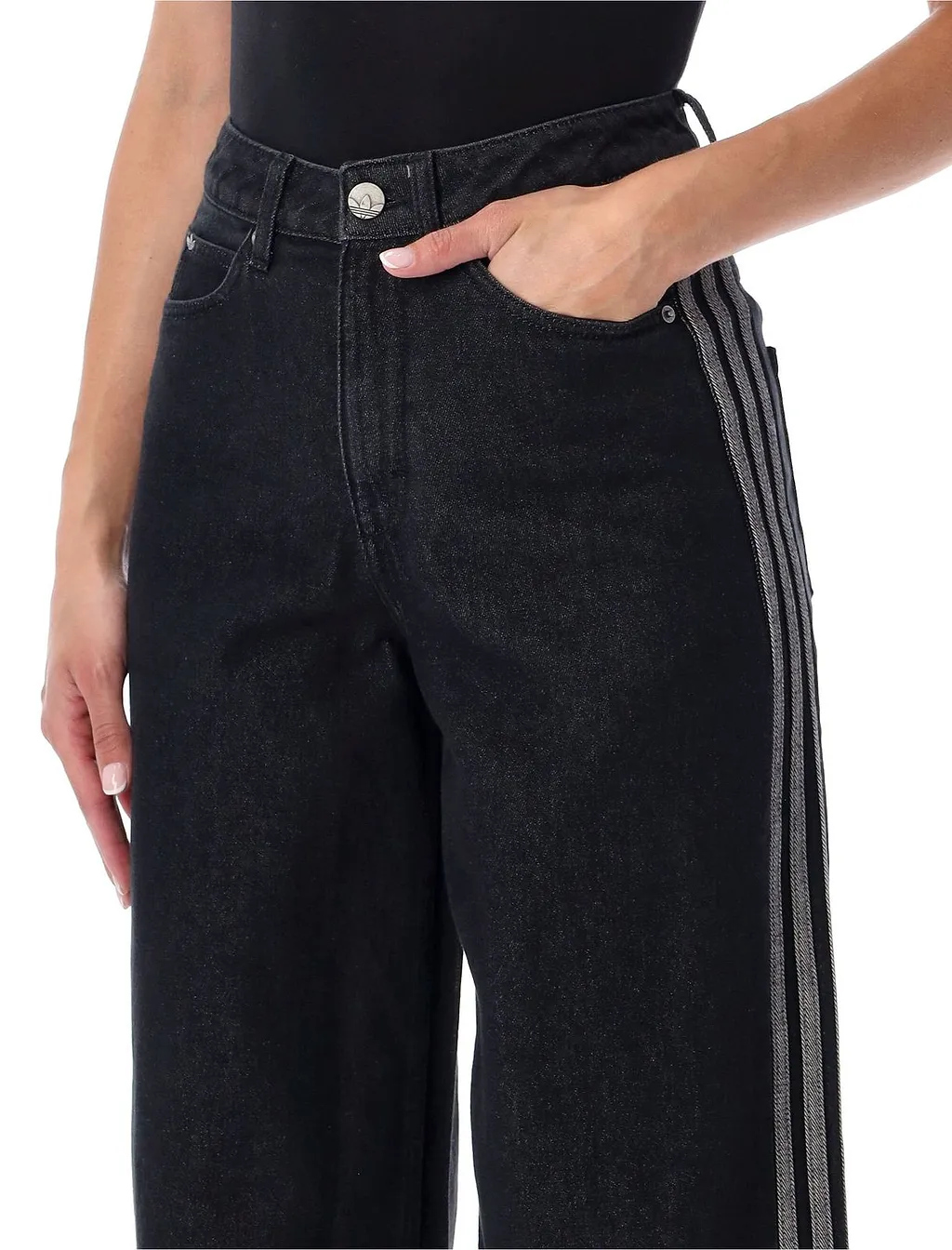 Adidas Originals High-Rise Wide-Leg Jeans